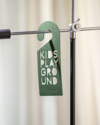 Double Stitched I Gifts Door Hanger Kids Playground Green I www.double-stitched.com