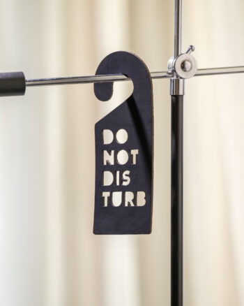 Double Stitched I Gifts Door Hanger Do Not Disturb Black I www.double-stitched.com